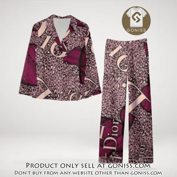Trending luxury dior satin pajama set pjs1045 gn1223529